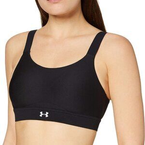 Under Armour Eclipse 1307223 001 Womens Sz 34C Black High Impact Sports Bra